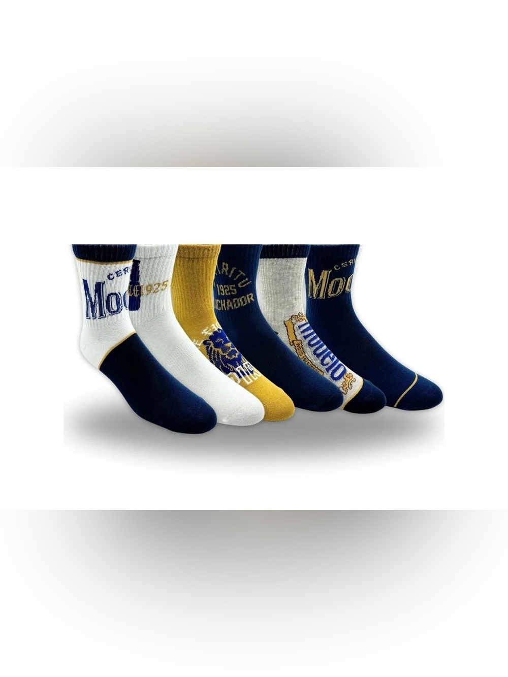 Modelo Men's Quarter Socks, 6-Pack, Size 8-12